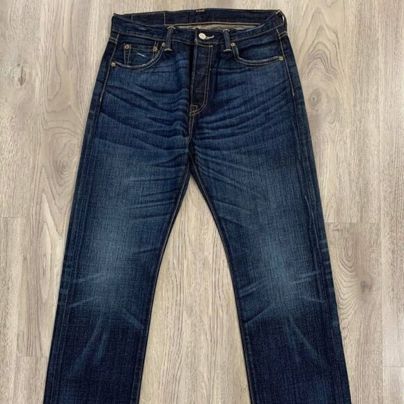 Pants - Classic Straight Leg Denim Jeans